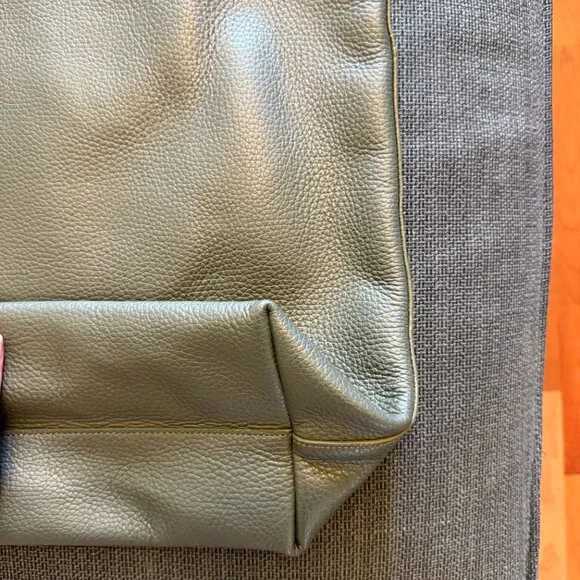 NWOT Cuyana Tall Easy Tote Dark Olive - Picture 8 of 13
